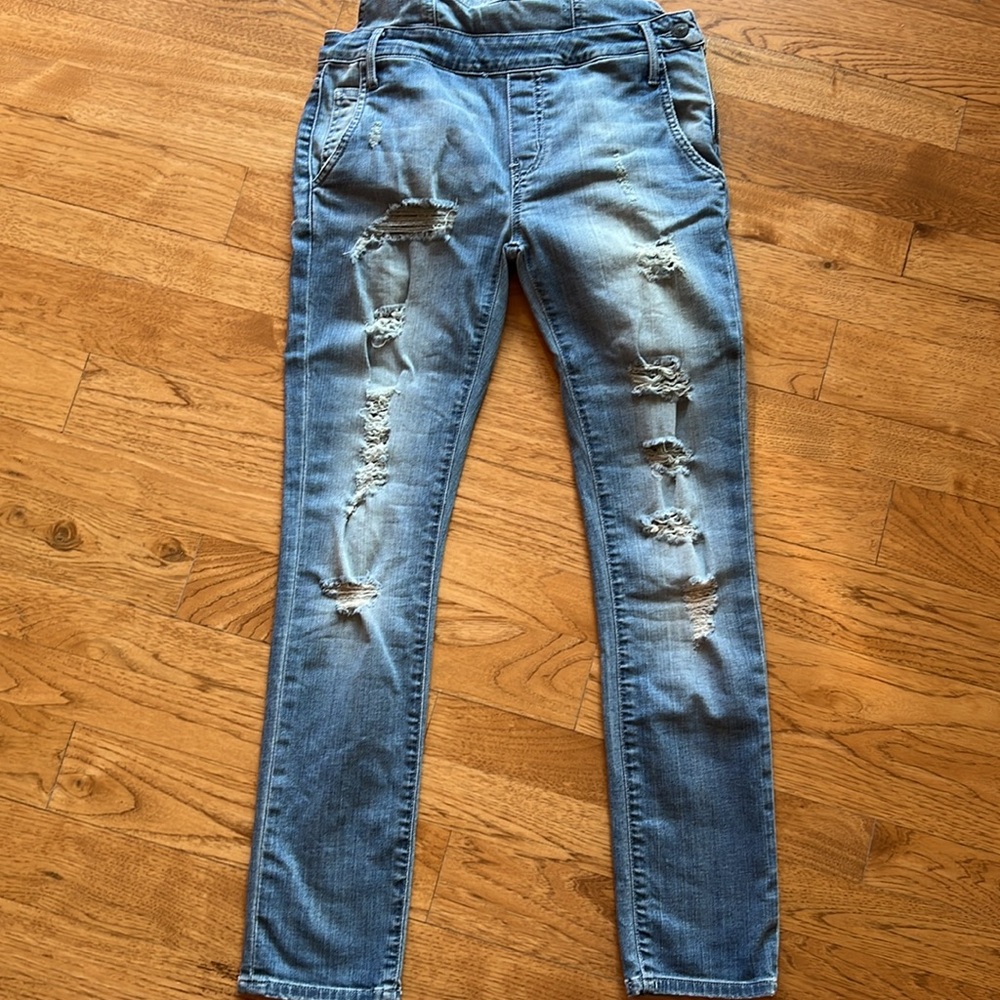 Black Orchid Distressed Overalls - Picture 6 of 7